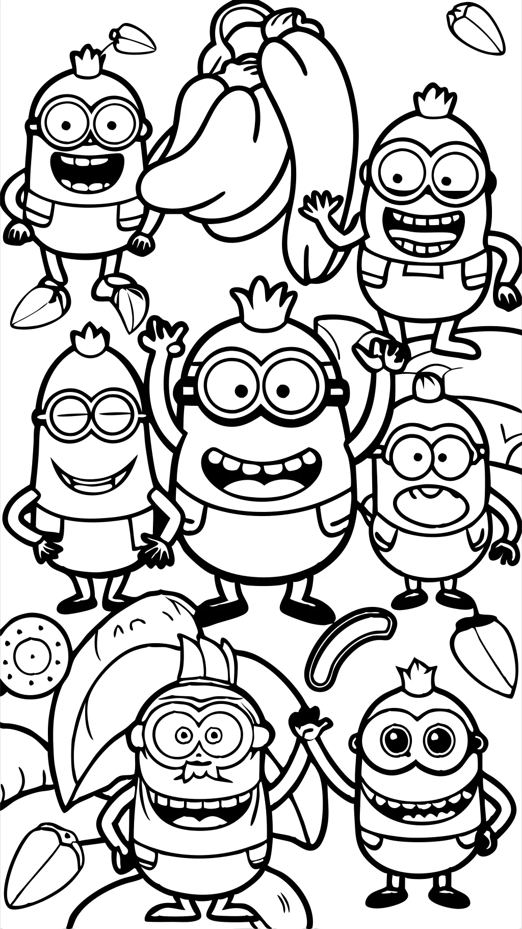 mega minions coloring pages